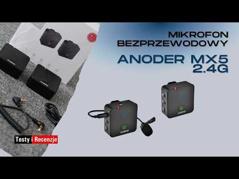 ANODER MX5 — mikrofon bezprzewodowy w teście. Posłuchaj surowych próbek