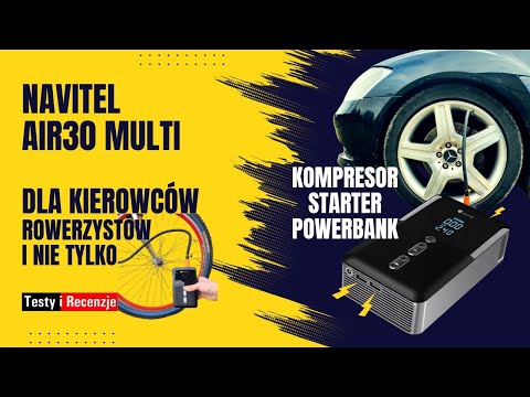 NAVITEL AIR 30 MULTI — kompresor, starter i powerbank w jednym