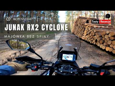 Junak RX2 Cyclone na asfalcie i szutrze — zwykły dzień z motocyklem 125