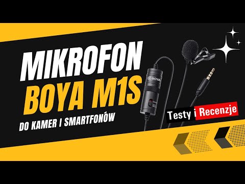BOYA BY-M1S — prosty mikrofon do rozmów, poradników i YouTube