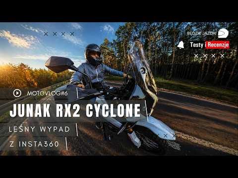 Junak RX2 Cyclone i Insta360 — test uchwytu kamery na leśnych drogach